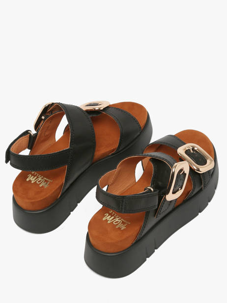 Sandalen Uit Leder Mam'zelle Zwart women CSGNQ06 ander zicht 2