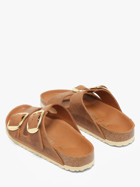 Slippers Arizona Big Buckle Birkenstock Bruin women 20-35229 ander zicht 2
