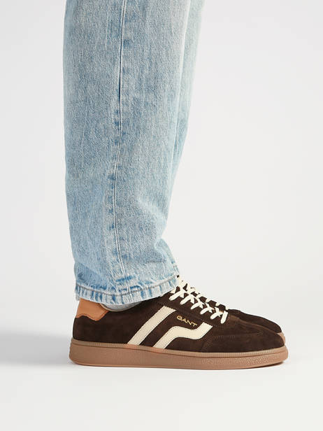 Sneakers Uit Leder Gant Bruin men CUZIMG46 ander zicht 1