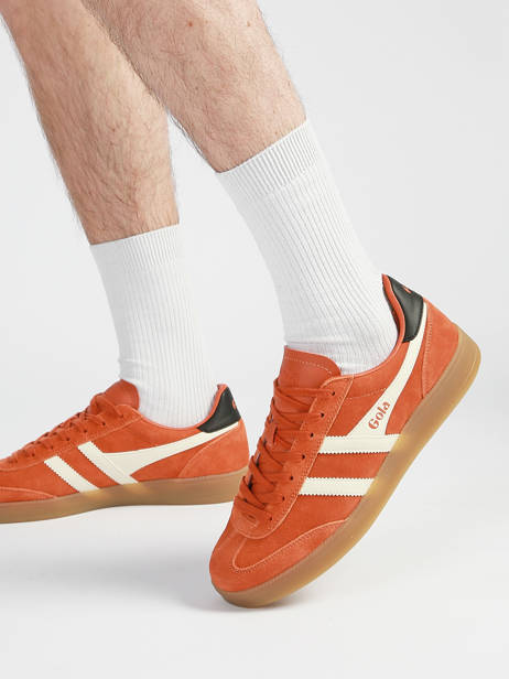Sneakers Uit Leder Gola Oranje men CMB735UH ander zicht 1