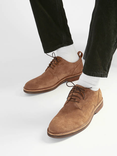 Stadsschoenen Uit Leder Clarks Bruin men 26186448 ander zicht 1