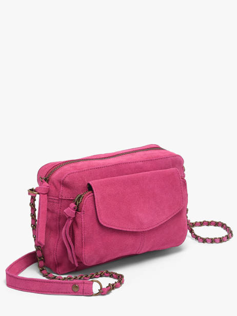 Cross Body Tas Naina Leder Pieces Roze naina 17100639 ander zicht 1