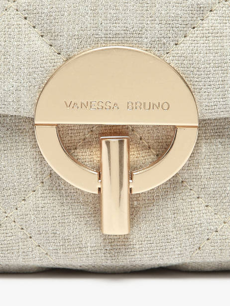 Cross Body Tas Moon Linnen Vanessa bruno Beige moon 70V40533 ander zicht 2