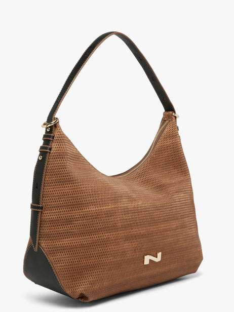 Schoudertas Carrie Texture Leder Nathan baume Bruin vogue 1TX ander zicht 1