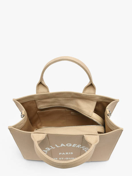 Handtas Rsg Katoen Karl lagerfeld Beige rsg A1W50010 ander zicht 2