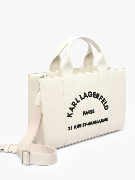 Handtas Rsg Leder Karl lagerfeld Wit rsg B1W30041 ander zicht 1