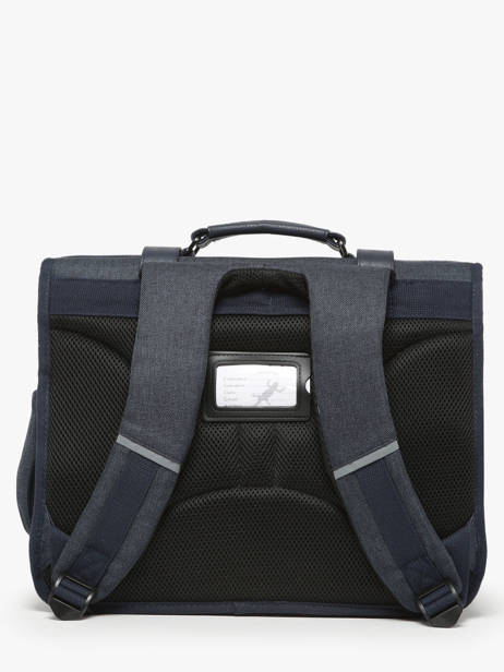 Boekentas 2 Compartimenten Cameleon Blauw vintage urban PBVBCA35 ander zicht 4