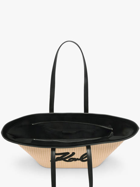 Schoudertas K Signature Polyurethaan Karl lagerfeld Beige k signature B2W30088 ander zicht 2