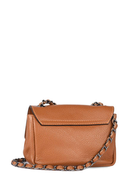 Cross Body Tas Caviar Leder Milano Bruin caviar CA21122 ander zicht 4