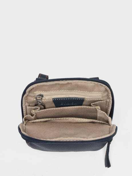 Cross Body Tas S Foulonné Leder Etrier Blauw foulonne 42133 ander zicht 3